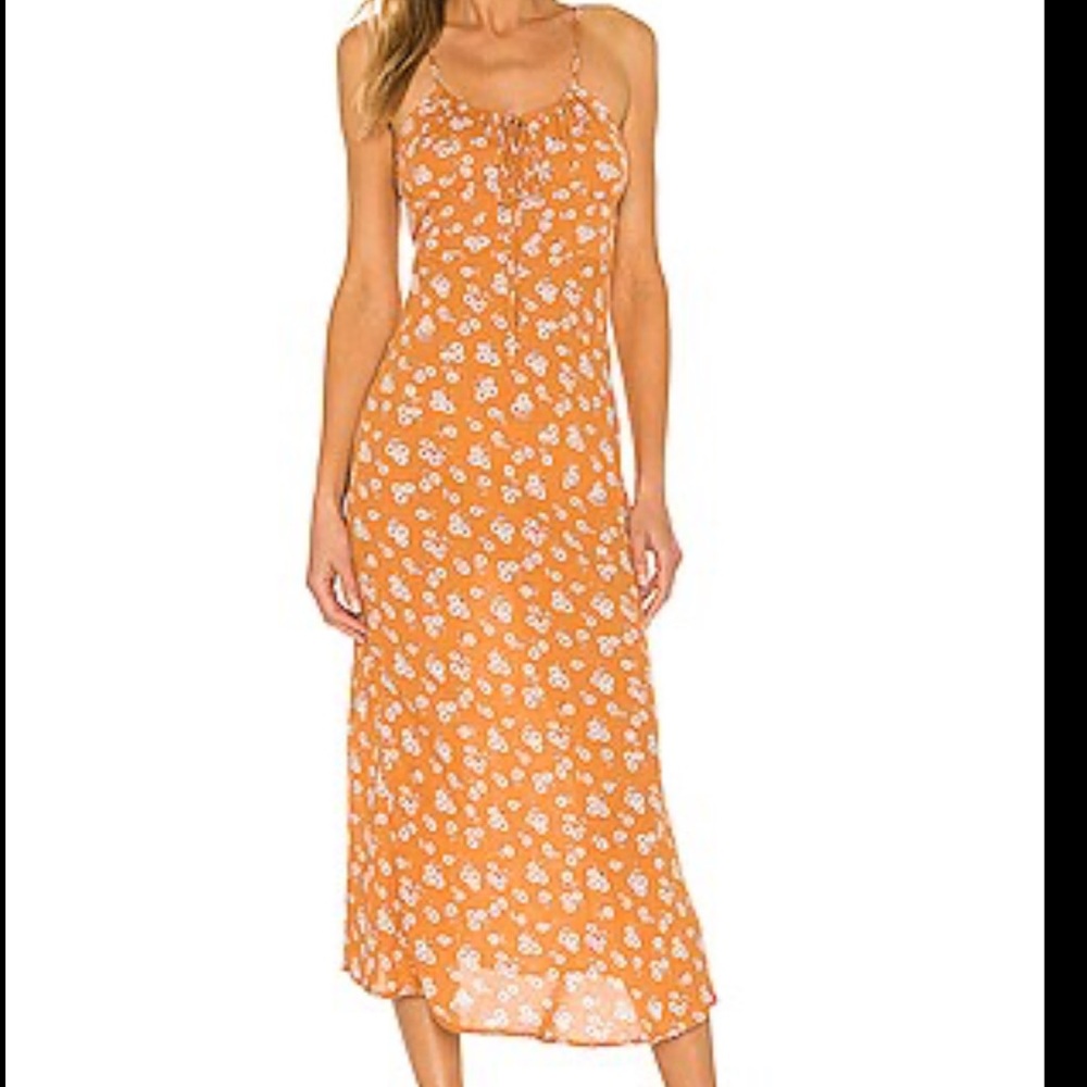 SNDYS Revolve Honolulu Midi Dress in Amber Daisy Size 6 NWT